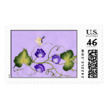 Sweet Pea Blossom and Butterfly postage
