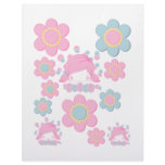 Sweet Pea Cutie Cutouts 3 Letterhead Template
