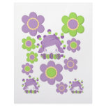 Sweet Pea Cutie Cutouts 4 Letterhead Template