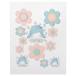Sweet Pea Cutie Cutouts 6 Personalized Letterhead