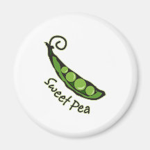 Sweet Pea Fridge Magnet