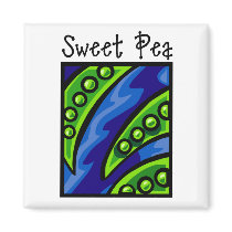 Sweet Pea Magnet
