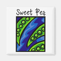 Sweet Pea Magnet