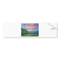 Sweet Pea Morning on the Blue Ridge Bumper Stickers