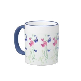 Sweet Pea Ringer Mug mug