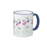 Sweet Pea Ringer Mug