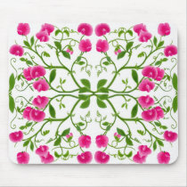 Sweet Pea Vines Mousepad by twopurringcats Sweet Pea Vines Mousepad