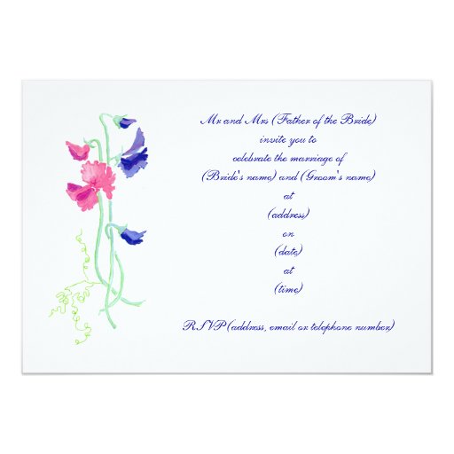 sweet pea wedding invites sweet pea wedding invitation zazzle sweet pea wedding invites sweet pea wedding invitation zazzle