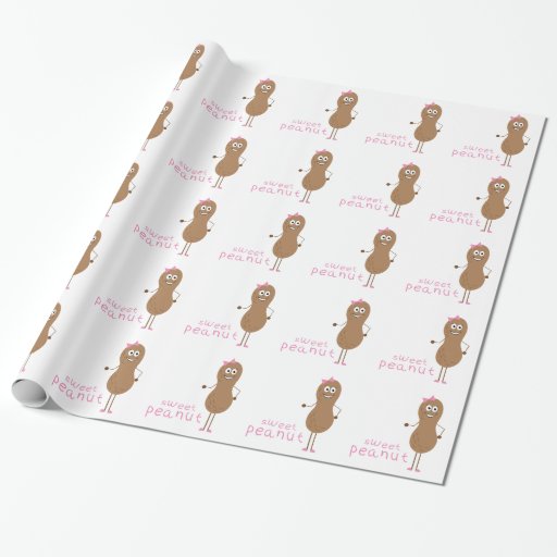 Sweet Peanut Wrapping Paper Zazzle
