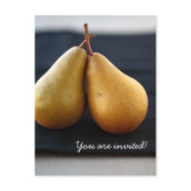Sweet Pear Collection Invitation postcards