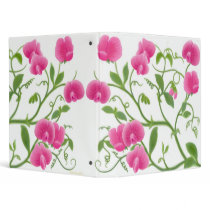 Sweet Peas Avery Binder by twopurringcats Sweet Peas Avery Binder