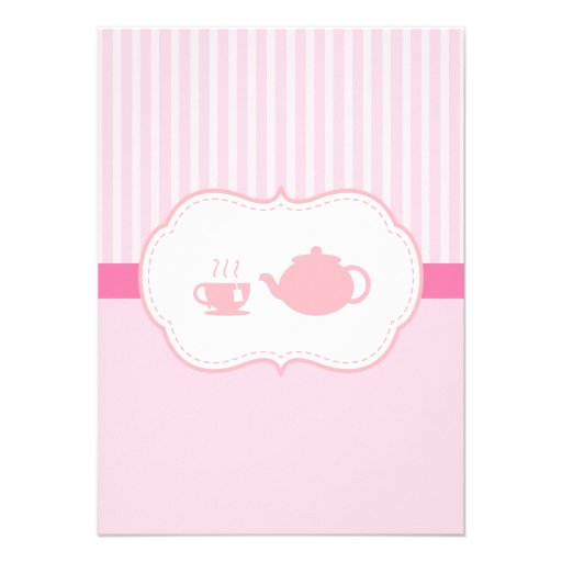 Sweet Pink Baby Shower, Tea Party for Mom to Be Invites