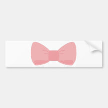Sweet pink bow bumper stickers