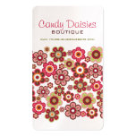Sweet Pink Candy Daisies Flowers Chic Pattern Cute business cards