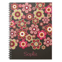 Sweet Pink Candy Daisies Flowers Girly Pattern Fun Journal