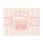 Sweet Pink Elegant Cupcake Postcards