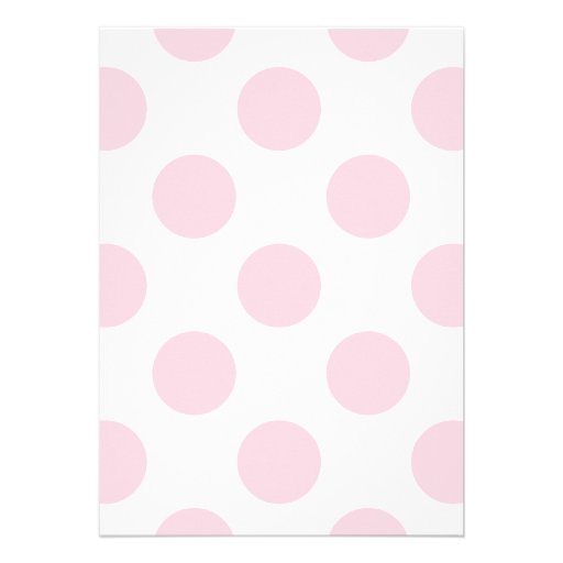 Sweet Pink Polka Dots Baby Girl Shower Invitation