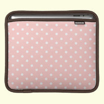 Sweet Pink Polka Dots ipad sleeves