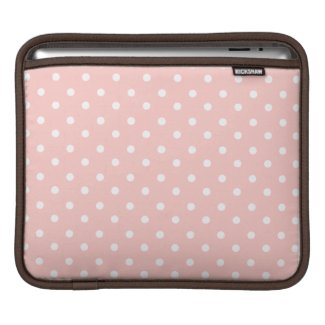 Sweet Pink Polka Dots iPad Sleeves