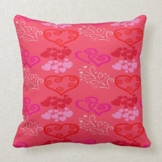 SWEET PINK RED VALENTINE'S THROW PILLOW - GIFTS