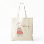 Sweet Pink Wedding Cake Bridal Custom Tote Bag Sweet Pink Wedding Cake Bridal Custom Tote Bag