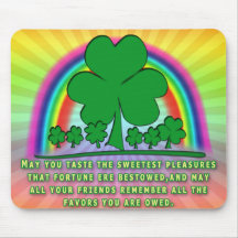 SWEET PLEASURES - IRISH BLESSING FOR MOUSEPAD