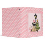 Sweet Pug Girl Christmas Binder - Add Text