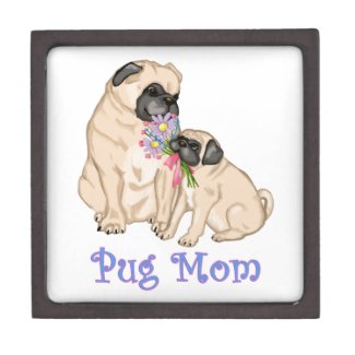 Sweet Pug Mom - Mom and Baby Pug planetjillgiftbox