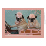 Sweet Pug Mother's Day Greeting Card