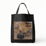Sweet Puppy Oil Painting Book Bag