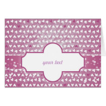 sweet purple little hearts greeting card