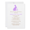 Sweet Rabbits Baby Shower Invitations invitation