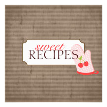 Sweet Recipe Trading Card Collection Personalized Announcement