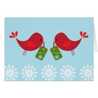 Sweet Red Birds - Christmas Card