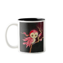Sweet Red Owl Coffee Mugs
