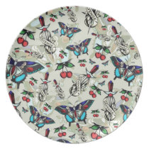 Sweet Revenge. Tattoo style drawing pattern. plates