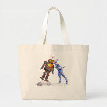 Sweet Robot Love Canvas Bag