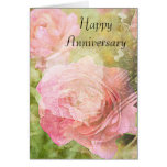 Sweet Roses Anniversary Greeting Card
