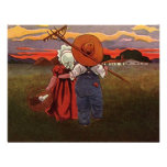 SWEET RURAL COUPLES IMAGE ANNIVERSARY INVITATIONS