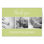 Sweet Scallops Baby Thank You Card cards