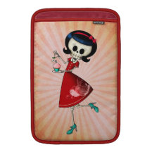 Sweet & Scary Skeleton Girl MacBook Air Sleeve