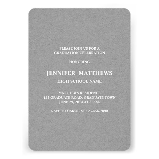 Sweet Script | Graduation Party Invitation