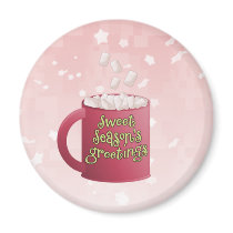 Sweet Season's Greetings magnets by silentranksshop Sweet Season's Greetings magnets