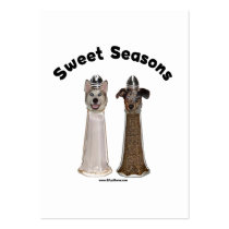 Sweet Seasons Salt and Pepper Dogs Business Card Templates