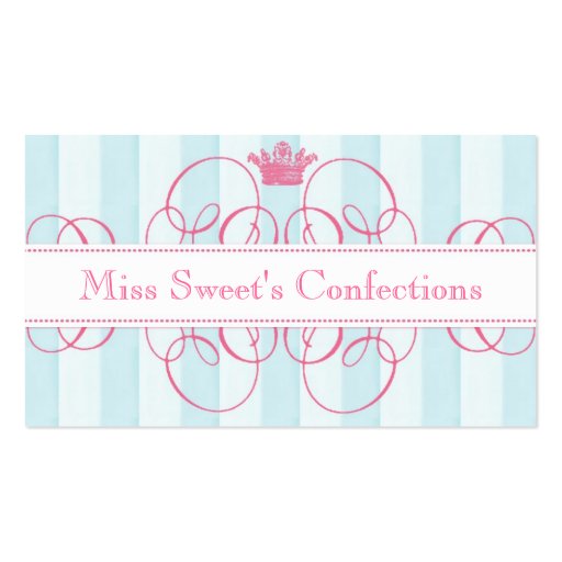 Sweet Shop Business Cards (front side)