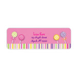 Sweet Shop Lollipop Address Labels