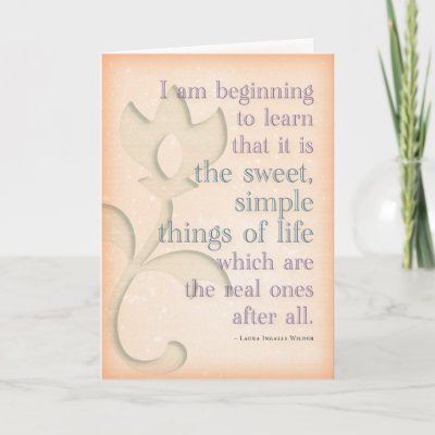 Sweet simple things Laura Ingalls Wilder Greeting Cards by 