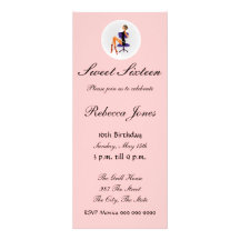 Sweet sixteen 16 Pink Invitation