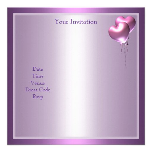 Sweet Sixteen 16 Purple Mauve Butterfly Birthday Invitations