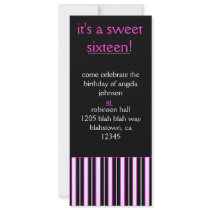 sweet, sixteen, and sophisticated personalized invites
